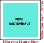 Plastov okna FIX SOFT rka 55 a 60cm